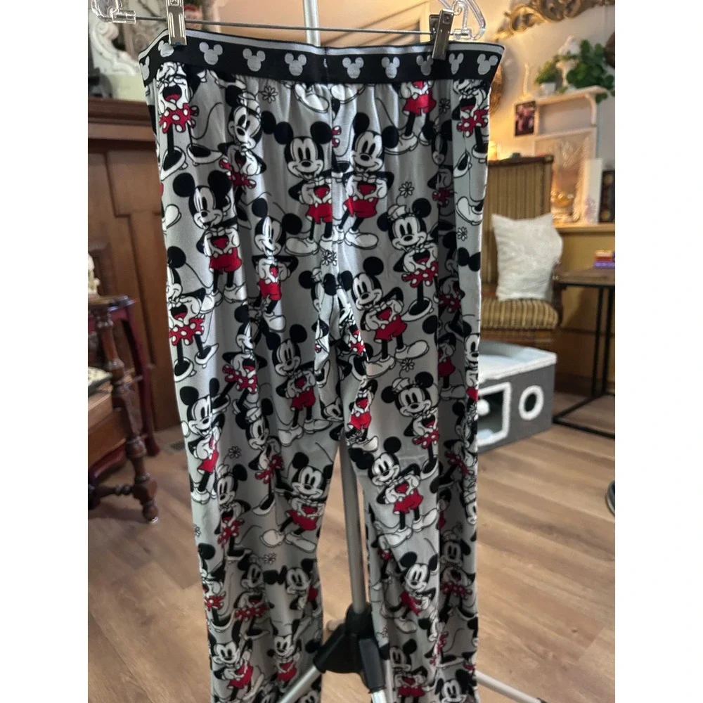 Disney Mickey Mouse‎ Pajama Pants Sleepwear Lounge Pants XL Gray - Picture 5 of 6